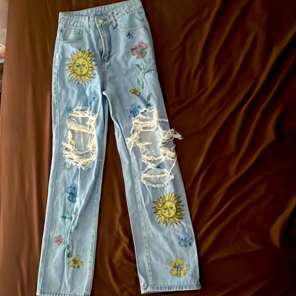 Printed SHEIN Jeans